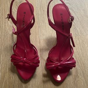 Pink dress shoes worn once for a wedding